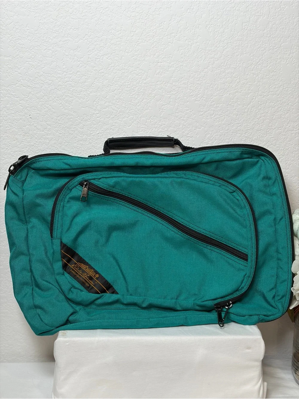 Eddie Bauer Teal Green Backpack with Black Accents
